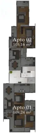 Imagem Apartamento à venda, no Residencial Terras de São José, em Barbacena, São José, com 3 quartos, 105,16m2