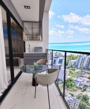 Imagem Apartamentos com varanda / sacada gourmet a 400m da praia de Intermares - AP2077
