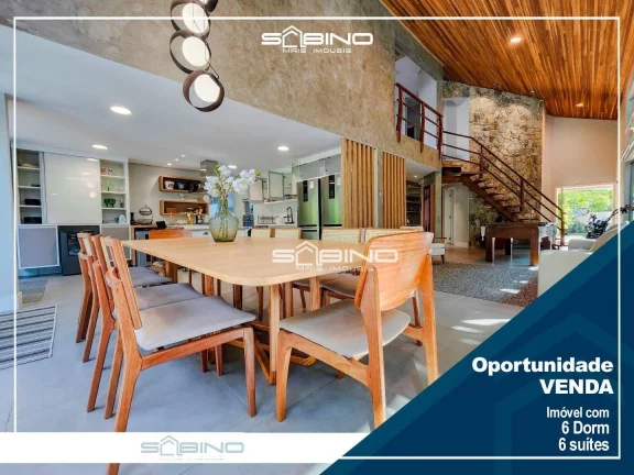 Imagem Casa à venda na Riviera de São Lourenço Bertioga SP , com 6 dormitórios 6 Suítes 400m² de área útil