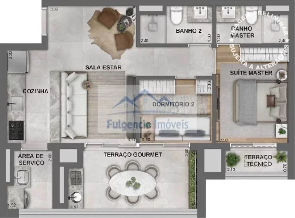 Imagem Apartamentos de 2 ou 3 suítes com 2 Vagas Demarcadas na Vila Mariana