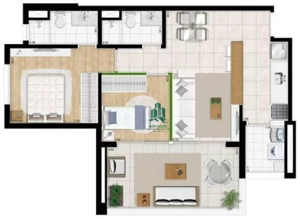 Imagem Apartamento com 2 dormitórios à venda, 72 m² por R$ 1.113.000,00 - Vila Gomes Cardim - São Paulo/SP