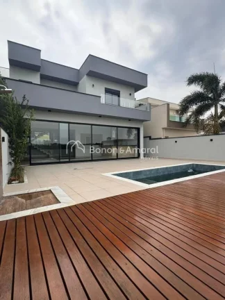 Imagem Sobrado novo de alto padrão com projeto moderno e conceito aberto. O imóvel conta com três amplas...