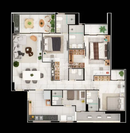 Imagem Trinity Residence, apartamentos à venda no Dionísio Torres.