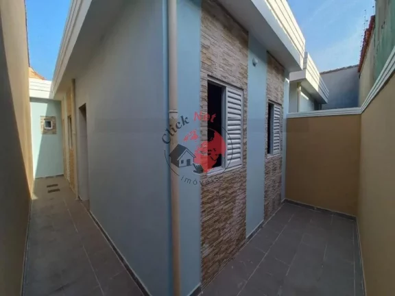 Imagem Casa Térrea Nova sem uso ,a 500m2 da Praia ,3 dorms c suite , quintal e churrasq, piscina ,2 vagas bairro Gaivota, Itanhaem