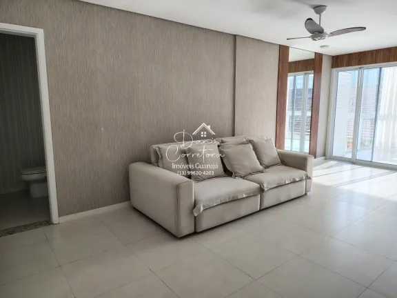 Imagem Apartamento frente mar com lazer, Tombo com 3 Quartos, 3 Suítes, 2 Salas, 4 Banheiros, 3 Vagas de Garagem, 112m²!