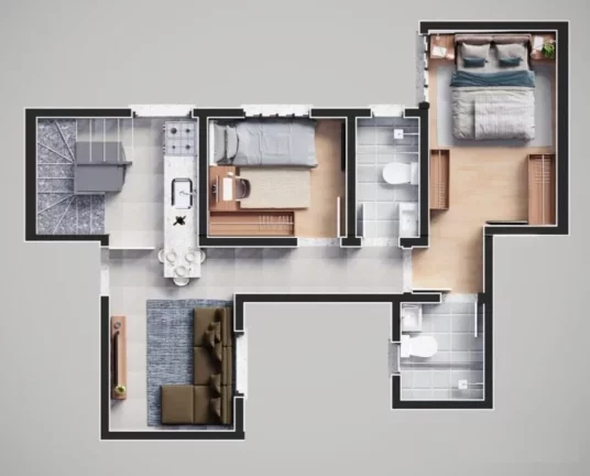 Imagem Comprar cobertura com 2 quartos em bairro Campestre Santo André SP, apartamento sem condonomínio com elevador, apartamento sem condomínio em Santo An