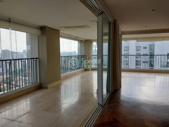 Imagem Excelente apartamento, com 240m² bem distribuídos, amplo living com varanda em L, lareira e uma vi...