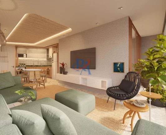 Imagem Apartamento para Venda em Aquiraz, Porto das Dunas, 2 dormitórios, 2 suítes, 2 banheiros, 1 vaga