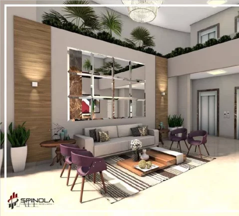 Imagem Apartamento com 2 dormitórios à venda, 73 m² por R$ 461.000,00 - Aviação - Praia Grande/SP