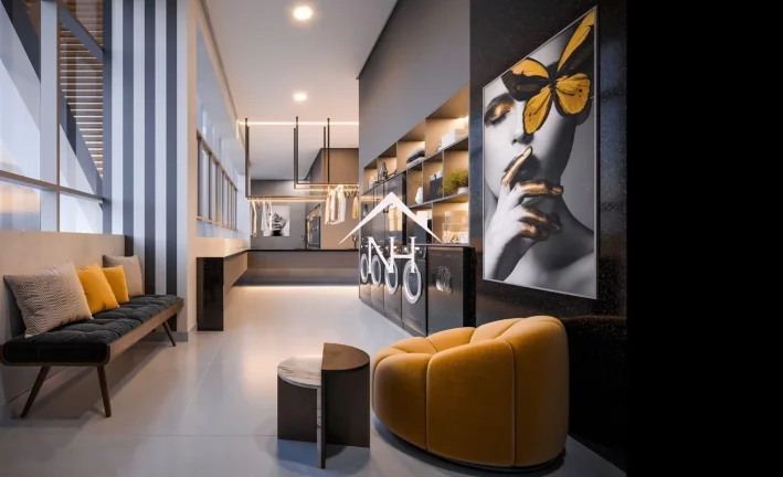 Imagem Studio de 45m c/ dormitório e terraço, pet place, Coworking, Piscina Deck molhado, Bar,Salão de festas, Churrasqueira, Fitness,Lavanderia,Bicicletário