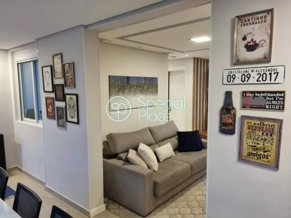 Imagem Apartamento moderno amplo living com varanda gourmet, ar condicionado, 95 metros, todos os ambientes...