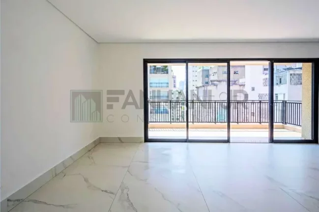 Imagem Luxuoso apartamento de 3 suítes no coração do Jardim Paulista, São Paulo - 226m², 3 salas, 5 banheiros e 4 vagas de garagem.