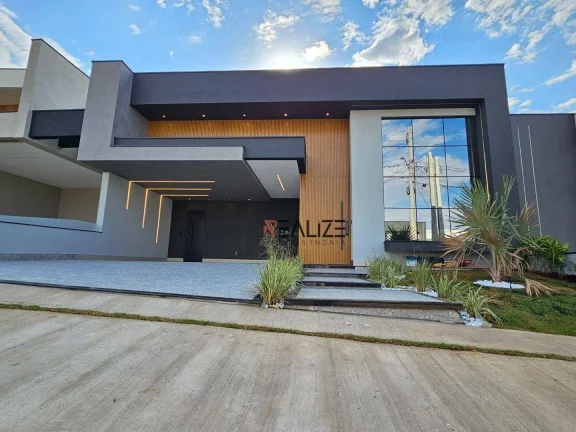 Casa térrea com 3 suíte e escritório à venda, 227 m² por R$ 1.820.000 - Condomínio em Indaiatuba/SP
