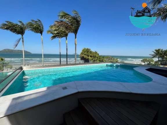 Imagem Casa em Juquehy Pé na Areia para Aluguel de temporada - c/ vista ao mar, 4 suítes, piscina privativa - | Juquehy Imobiliária