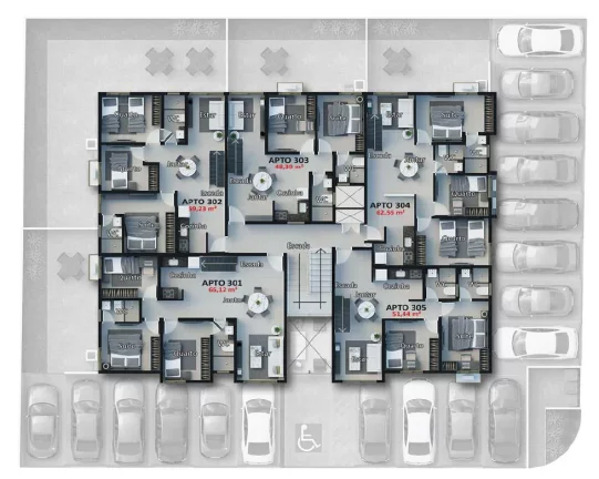 Imagem Apartamento à venda no bairro Bessa - João Pessoa/PB