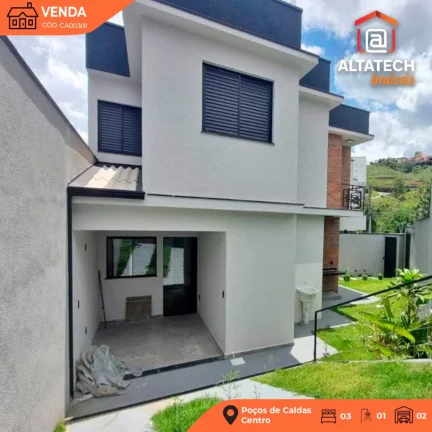 Casa com 3 Quartos à Venda, 110 m² em Centro - Poços De Caldas
