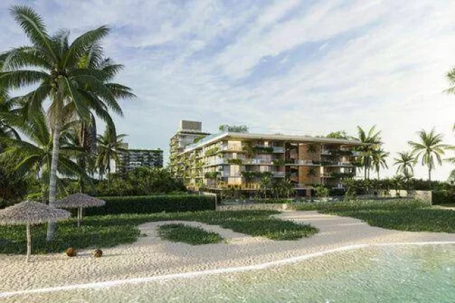 Imagem Apartamento com varanda / sacada pé na areia, na praia Ponta de campina em Cabedelo - AP1008