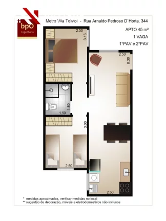 Imagem Apartamento a venda na Rua Ielmo Marinho Vl Ema 70 m² 2 dormitórios 2 suítes 2 vagas
