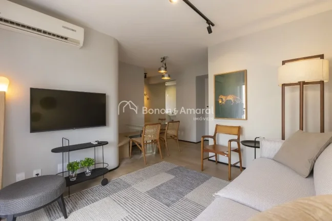 Imagem Lindo apartamento mobiliado e decorado no Cambuí, totalmente reformado. 1 quarto com armário e ban...