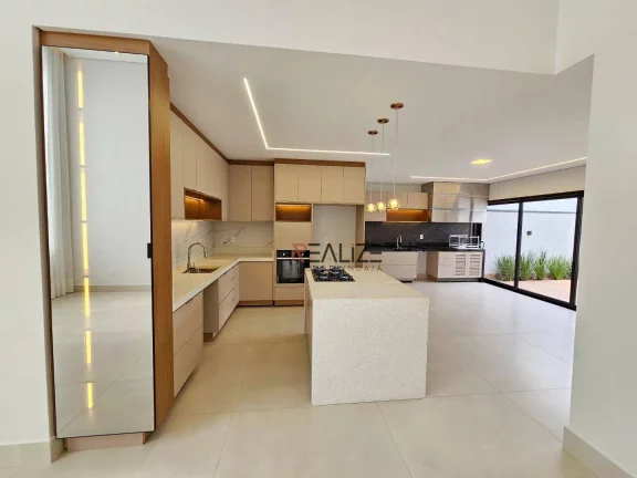 Imagem Casa térrea pronta para morar com 3 suítes à venda, 198 m² por R$ 1.690.000 - Condomínio Fechado - Indaiatuba/SP