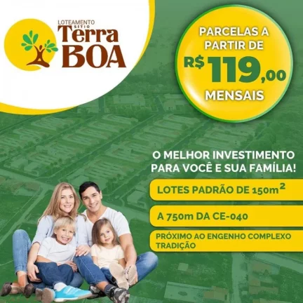 Imagem Terreno a Venda no bairro Pratiús - Pindoretama, CE