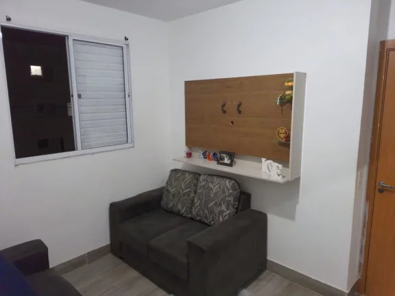 Imagem Apartamento com 2 dormitórios, sala, cozinha americana, banheiro, Garagem com 1 vaga cobertura. O c...