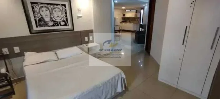 Imagem Vendo Flat, Mobiliado na orla do Cabo Branco com 44 m²