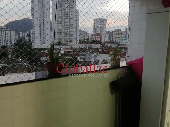 Imagem Apartamento à venda com 2 dormitórios, garagem no campo grande em santos por R$ 575.000,00