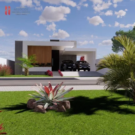 Imagem Casa em construção - 3 quartos - 240 m² por R$ 1.200.000 - Condomínio Solaris Residencial Clube - Maricá /RJ