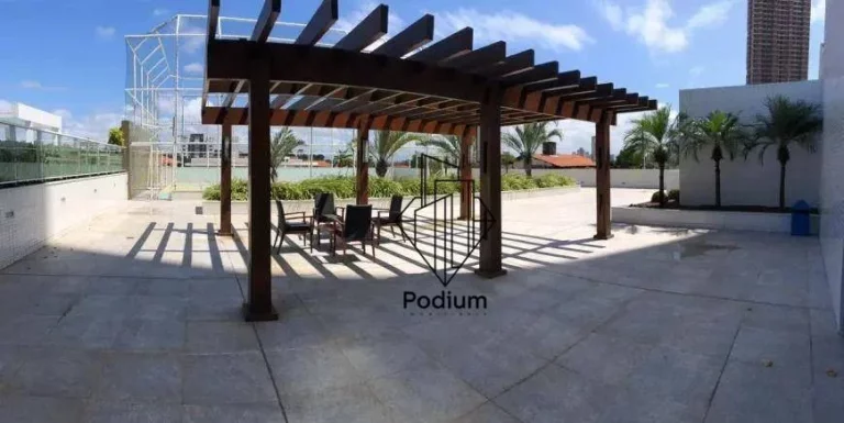 Imagem Apartamento com varanda/sacada gourmet, móveis projetados e vista para o mar em condomínio club no Altiplano Cabo Branco -AP2748.