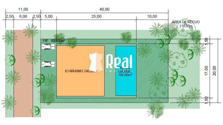 Imagem Lote Plano a 150m da Praia