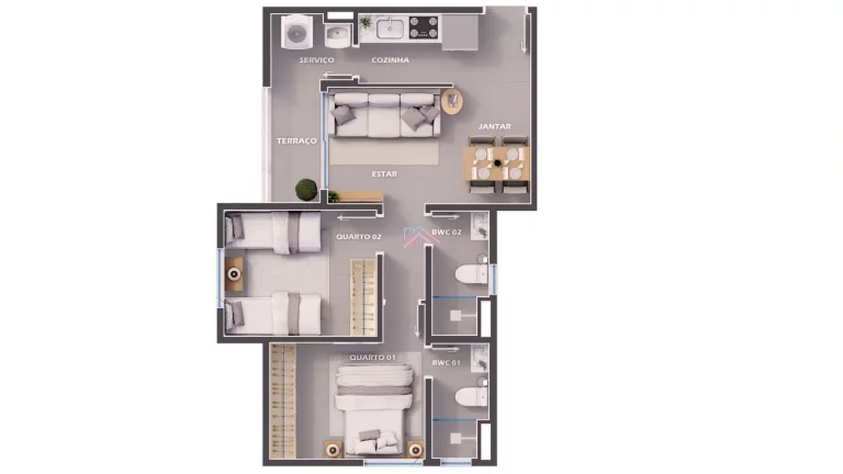 Imagem Apartamentos à venda Residencial Verona - área útil 52m2 com 2 dormitórios - 1 suíte - 1 vaga - Bairro Jacaré - Cabreúva / São Paulo / COD. 28942 Imagem Apartamentos à venda Residencial Verona - área útil 52m2 com 2 dormitórios - 1 suíte - 1 vaga - Bairro Jacaré - Cabreúva / São Paulo / COD. 28942