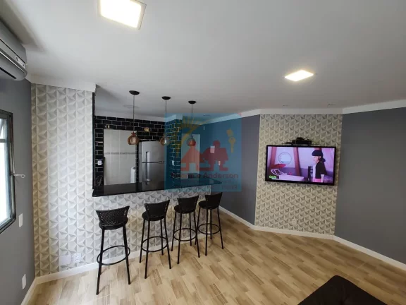 Imagem Oportunidade Única! Apartamento a 300 metros do Mar no Canto do Forte, Praia Grande, Mobiliado, R$330MIL