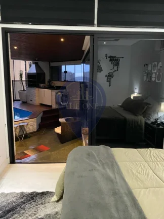 Imagem Apartamento à venda na Vila Suzana, São Paulo-SP: 1 quarto, 1 suíte, 2 vagas e 89m², Banheira de hidromassagem na sacada. Venha morar no seu sonho!