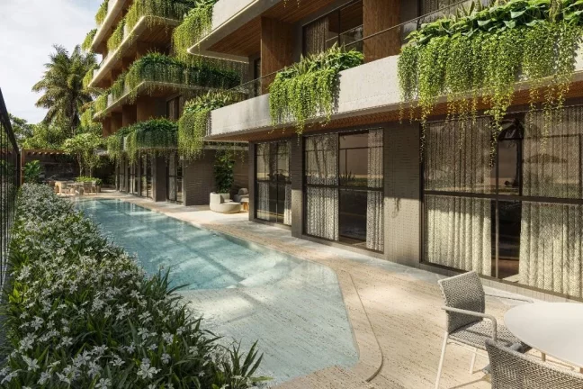 Imagem Flat com 1 dormitório à venda, 23 m² por R$ 500.778 - Ponta de Campina - Cabedelo/PB