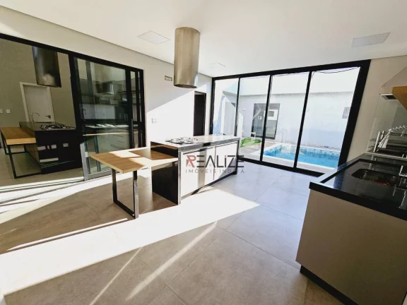 Imagem Casa de esquina com 3 suítes e escritório à venda, 233 m² por R$ 1.915.000 - Condomínio Fechado - Indaiatuba/SP