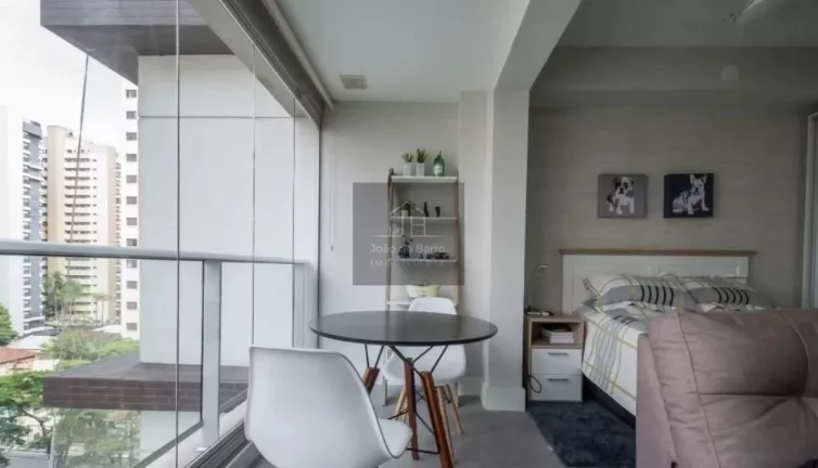 Imagem Kitnet com 1 dormitório para alugar, 36 m² - Brooklin Novo - São Paulo/SP