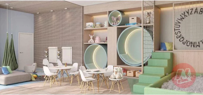Imagem Luxuoso apartamento com suíte, vagas e infraestrutura.