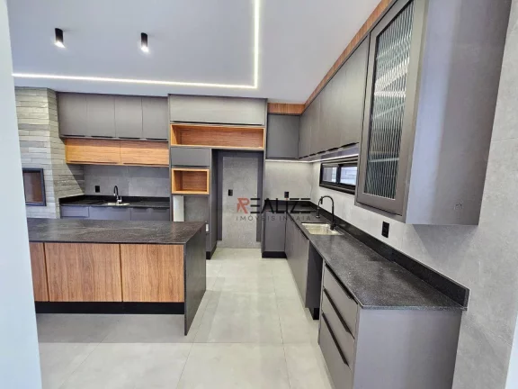 Imagem Casa moderna com 3 suítes à venda, 140 m² por R$ 1.200.000 - Condomínio Park Gran Reserve - Indaiatuba/SP