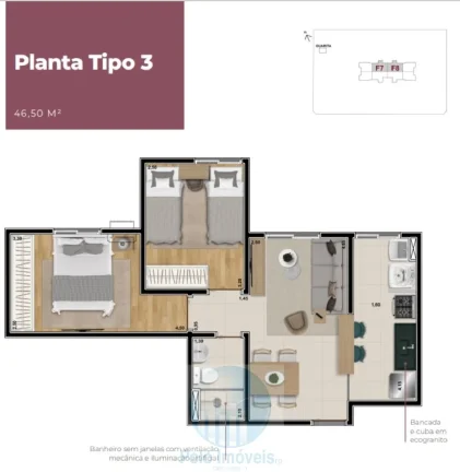 Imagem Lançamento Grená Residencial, 2 dormitórios, elevador, lazer - Vila Virgínia - Ribeirão Preto - SP