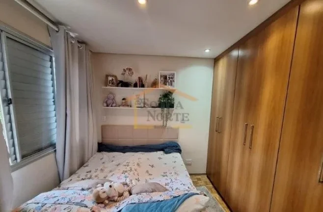 Imagem Apartamento de 47 m² com 2 dormitórios, sala para dois ambientes com sacada, cozinha e área de se...