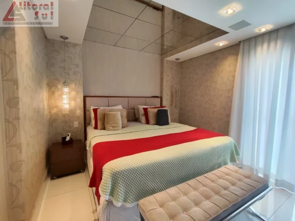 Imagem Apartamento de Luxo à Venda em Praia Grande-SP, 3 Quartos, 3 Suítes, 1 Sala, 3 Vagas de Garagem, 250m² no Canto do Forte!