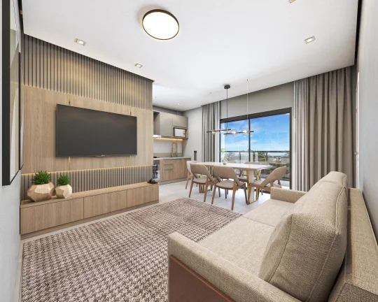 Imagem Apartamento com 1 suíte mais 1 dormitório no bairro Meia Praia em Navegantes. Aceita financiamento bancário a venda com Adriano Carpes Imóveis