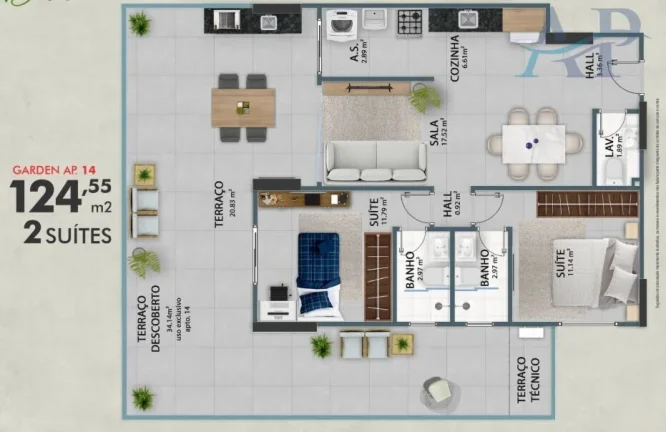 Imagem Apartamento Alto Padrão em Guilhermina Praia Grande/SP