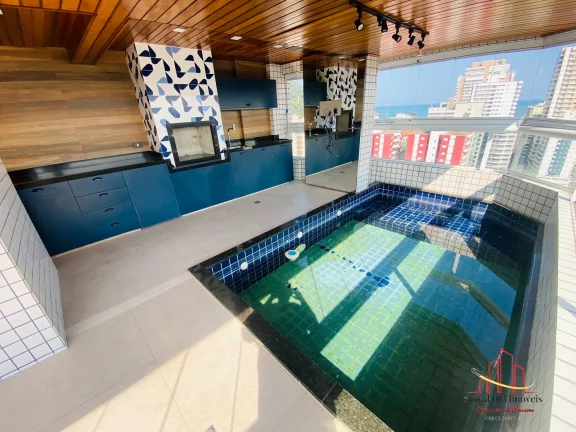 Imagem Apartamento 4 suites com piscina na sacada no canto do forte