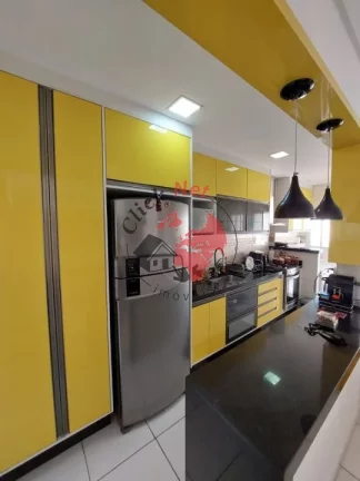 Imagem Apartamento Mobiliado ,65m², 2 dormitórios sendo 1 suíte ,Sacada Grill, 1 vaga. bairro Aviação, Praia Grande