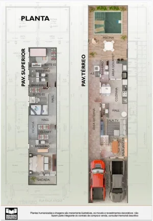 Imagem CASA COM 150 m² - BALNEARIO MARACANA - PRAIA GRANDE SP