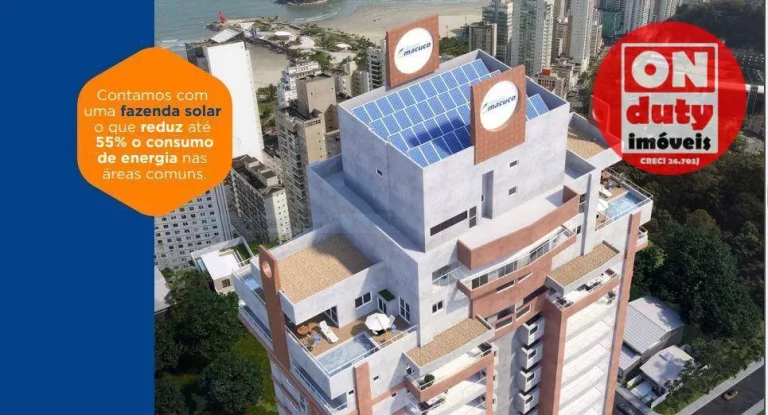 Imagem Cobertura com 4 suítes à venda, 248 m² por R$ 5.454.000 - José Menino - Santos/SP