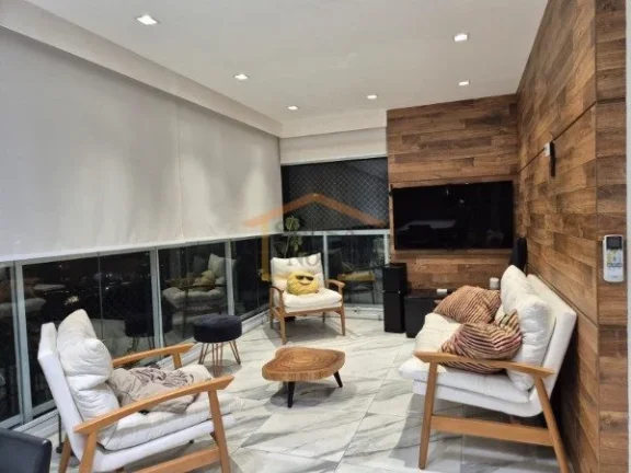 Imagem Apartamento de alto padrão, com 3 dormitórios, sendo 3 suítes, 3 vagas de garagem e uma elegante ...