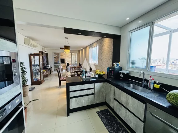 Imagem Apartamento Cobertura Duplex com 3 dormitórios e 2 vagas demarcadas - Marapé / Santos